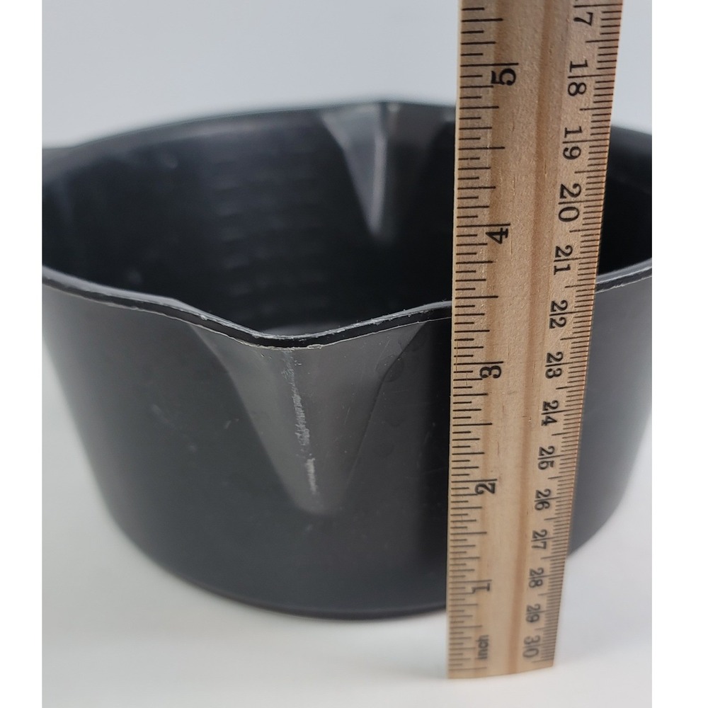 Pampered Chef 2 Quart Microwave Cooker Black Steamer Strainer Lid 8 Cup USA Made - Picture 6 of 7